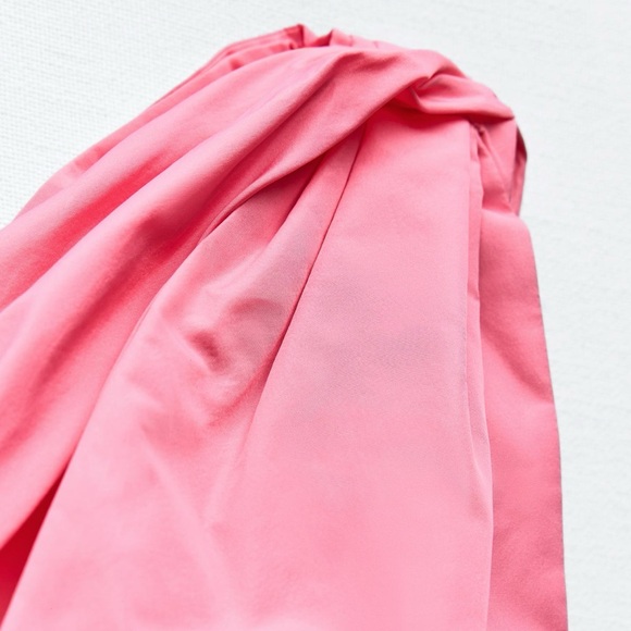 ZARA TAFFETA BOW TOP - Picture 6 of 9